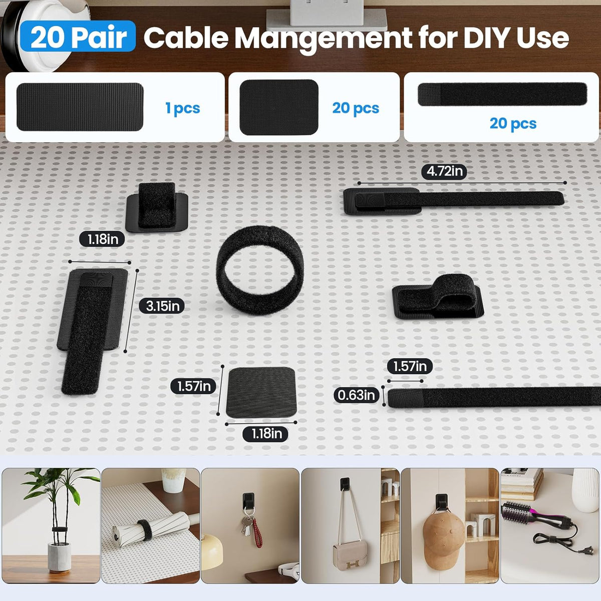 Cable Management Under Desk