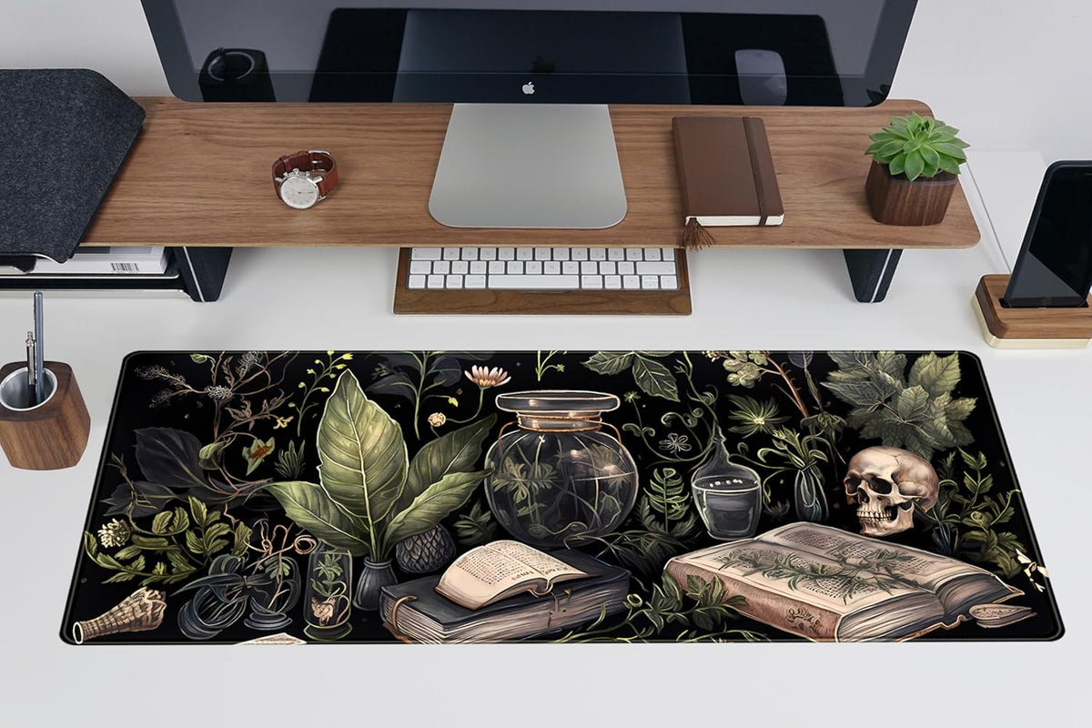 Dark Academia Desk Mat Mouse Pad XL Extended Large Gaming Desk Pad