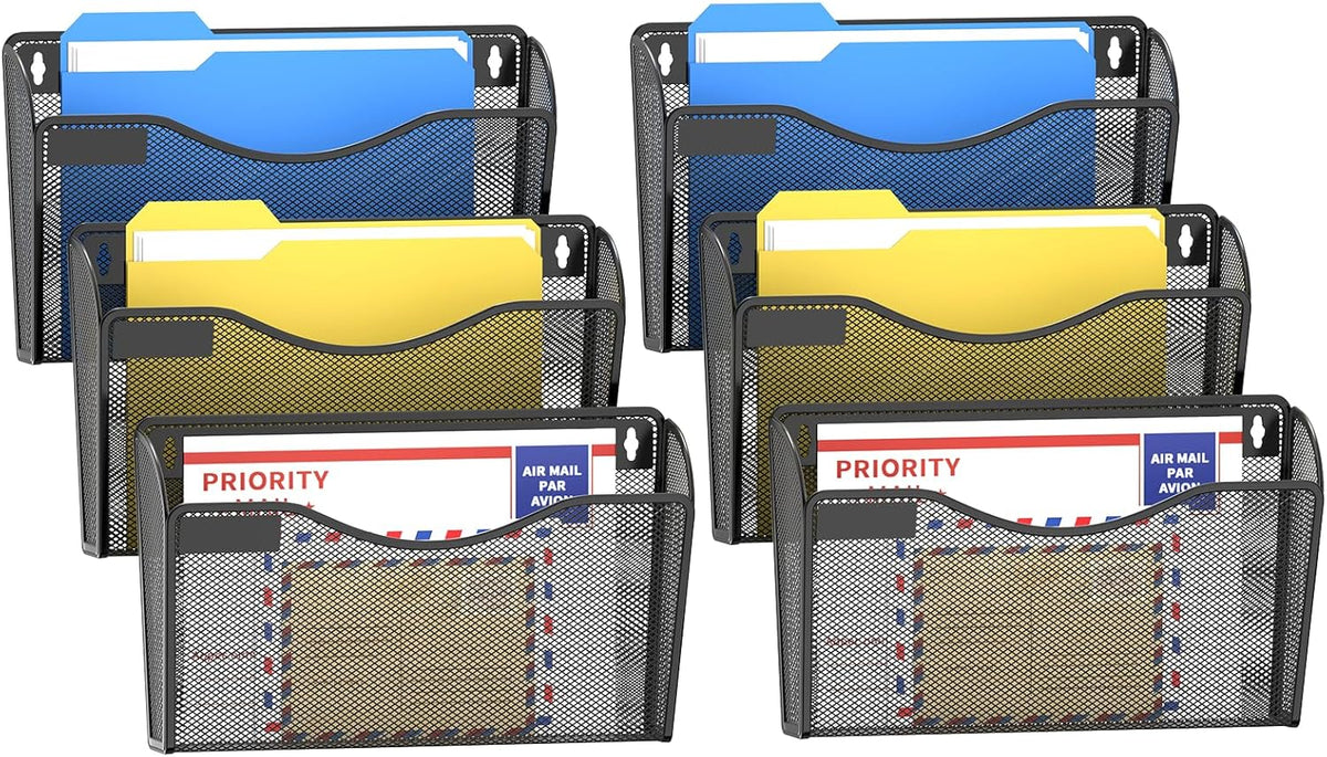 Mesh Wall Mounted File Holder Metal Wall File Pocket Mail
