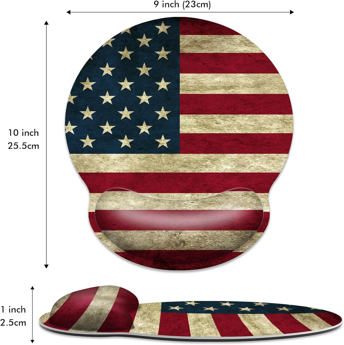 Ergonomic Mouse Pad with Wrist Support, Rubber