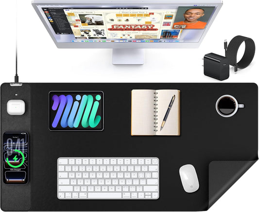 Mouse Pad with 15W Wireless Charging