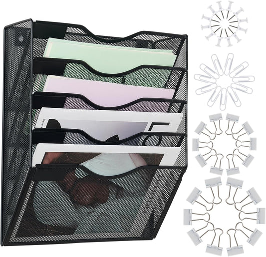 Hanging Wall File Organizer with Office Assorted
