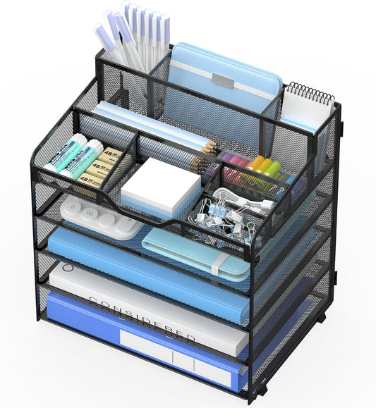 5 Tier Mesh Desk Organizer