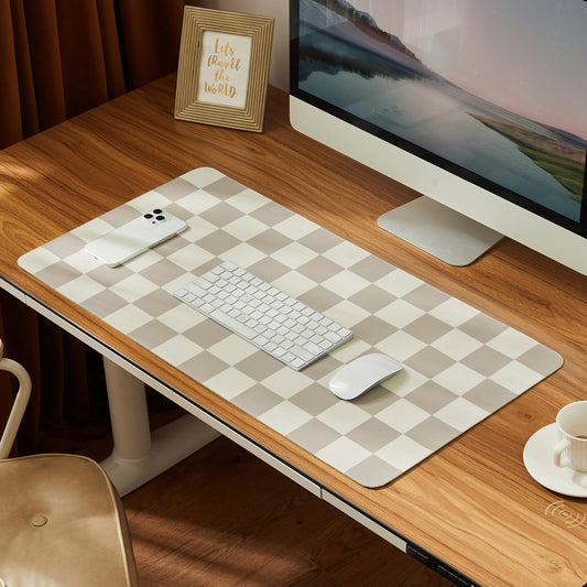 Checkered Desk Mat, 31.5 x 15.7