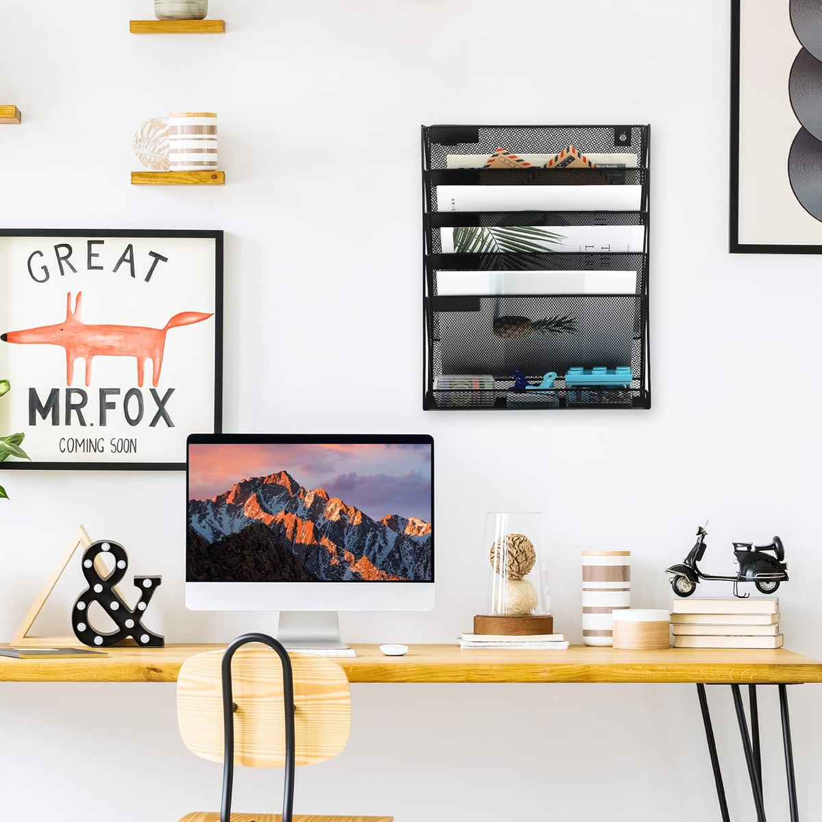 Desk File Organizer Mesh 6-Tier