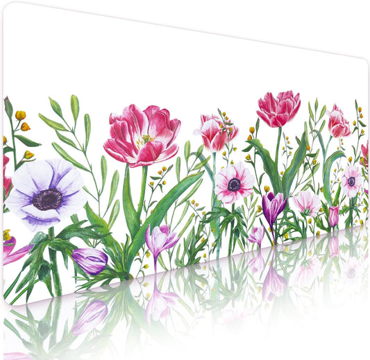 Desk Mat Tulip, Leather Desk Pad
