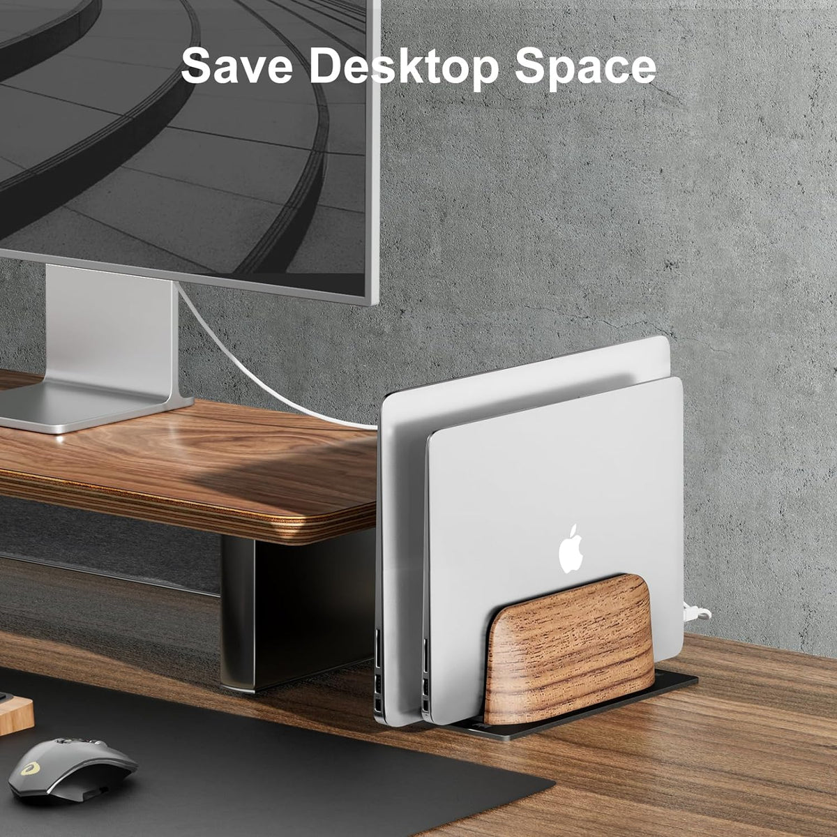 Vertical Laptop Stand, Wooden