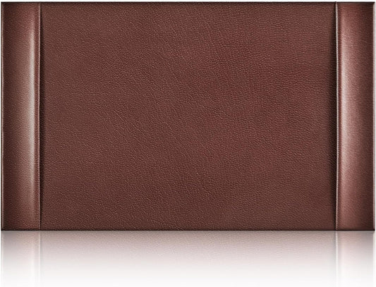 30 x 18 Inch Leather Desk Pad Protector with Side Rails