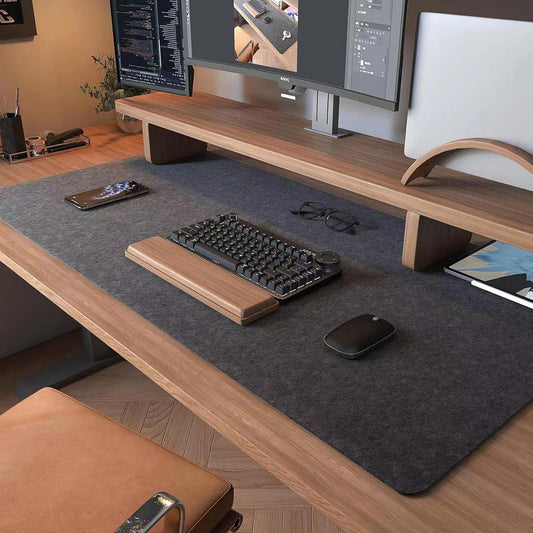 Large Felt Desk Mat, 39.4''x19.69'' Desk Mat