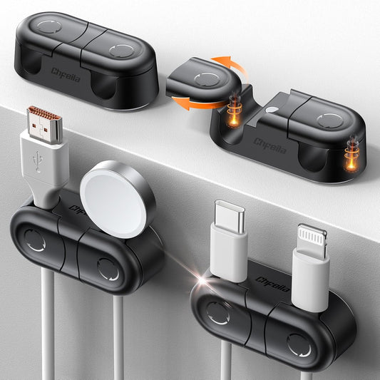 Magnetic Cable Clips, 4Pack