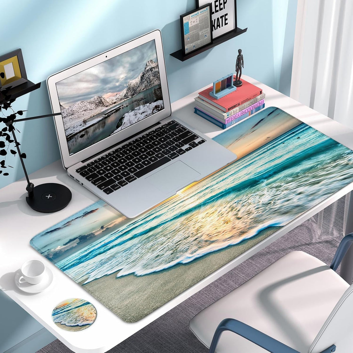 Large Gaming Mouse Pad with Coaster