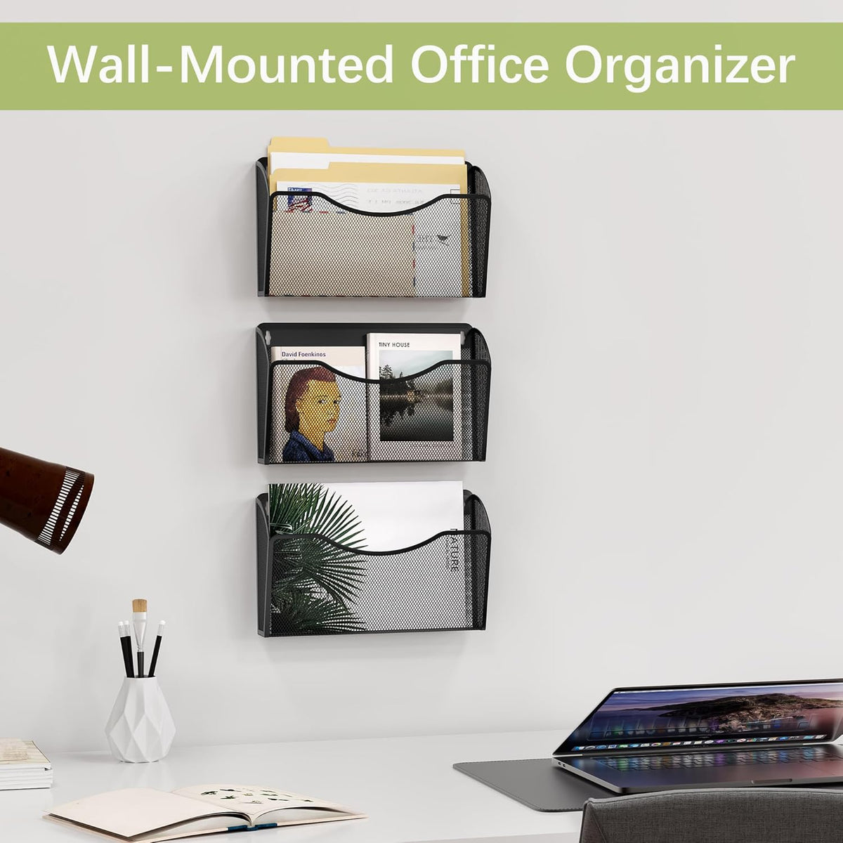 Wall File Organizer, 3 Pack