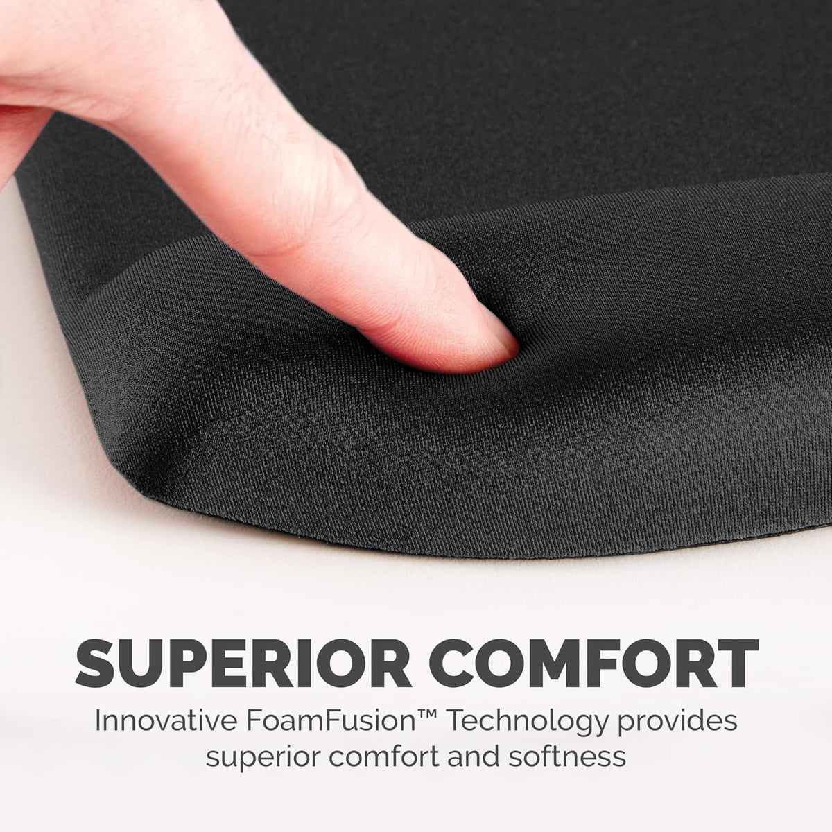 PlushTouch Foam Mouse Pad Wrist Support - Black (9252001)