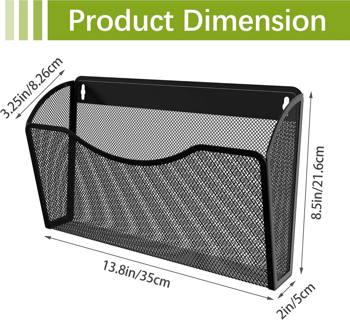 Wall File Organizer, 3 Pack
