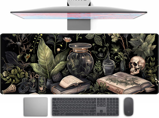 Dark Academia Desk Mat Mouse Pad XL Extended Large Gaming Desk Pad