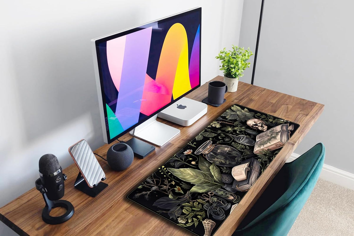 Dark Academia Desk Mat Mouse Pad XL Extended Large Gaming Desk Pad