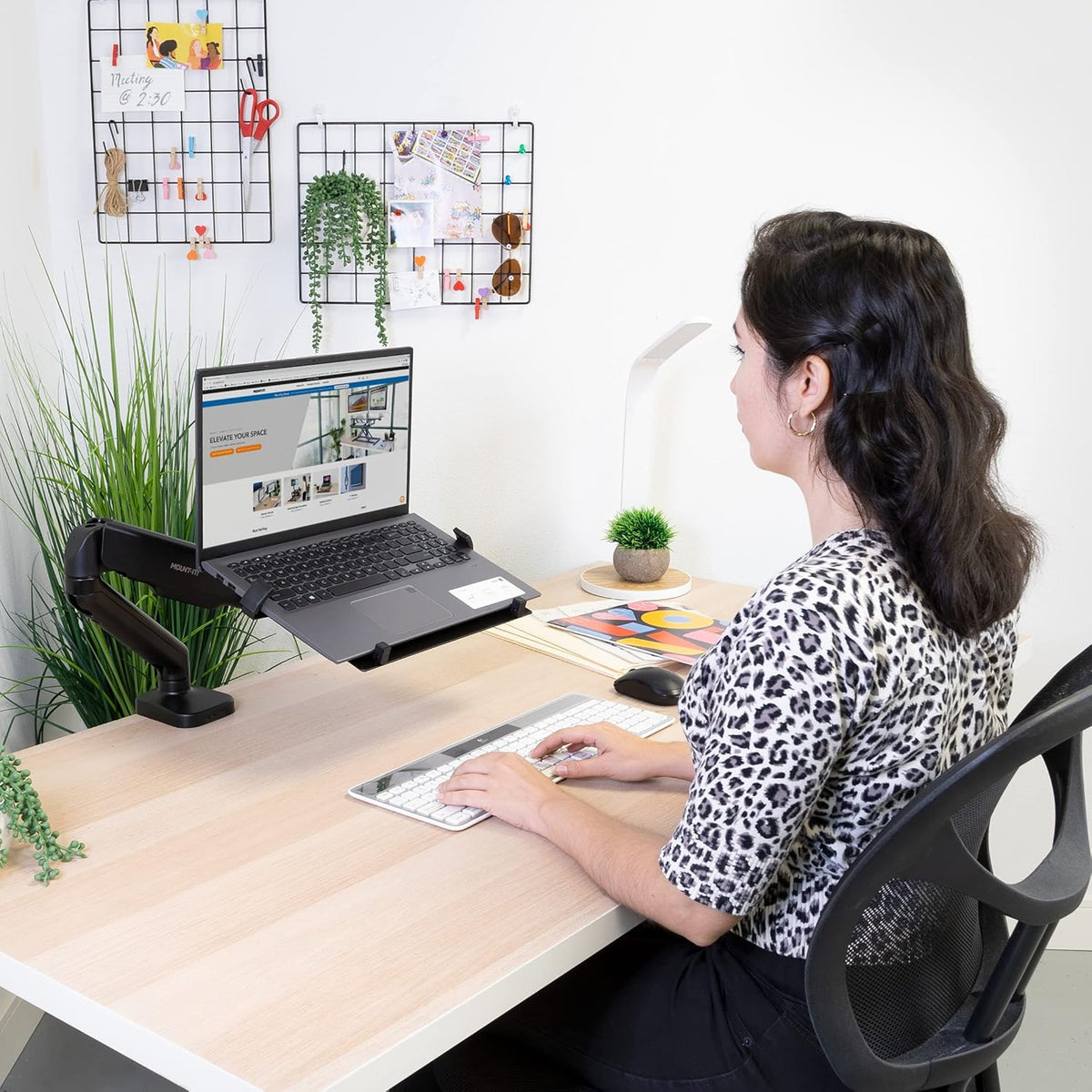Laptop Desk Mount Arm with Gas Spring