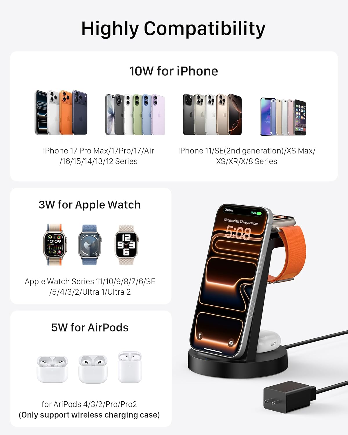 3 in 1 Charging Station