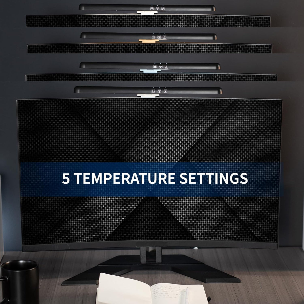 VIVO Universal LED Curved Computer Monitor Light Bar