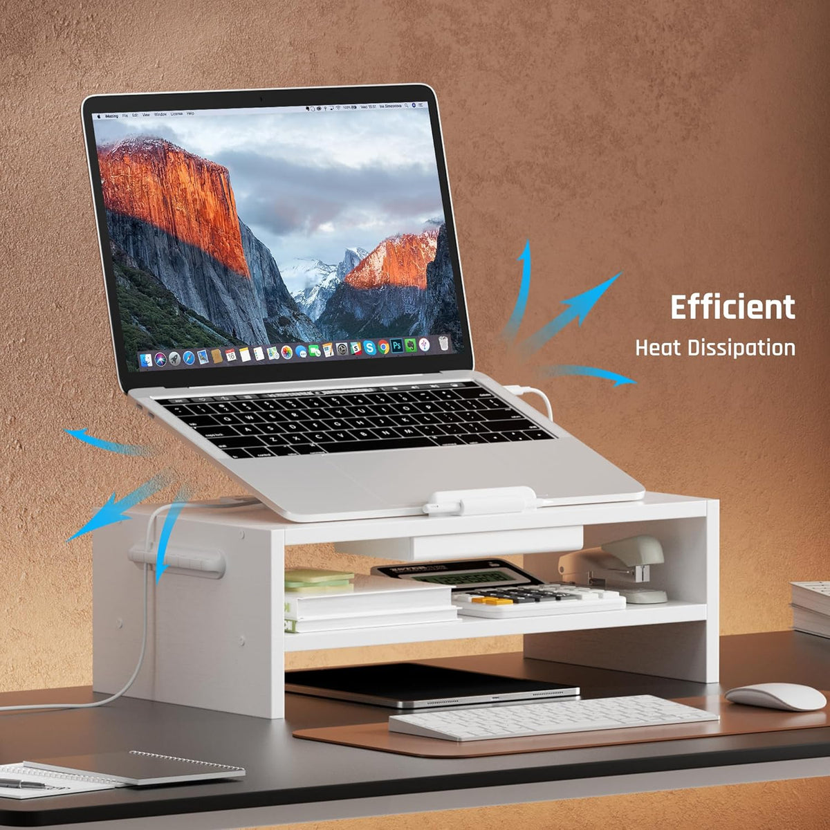 Adjustable Wood Laptop Stand