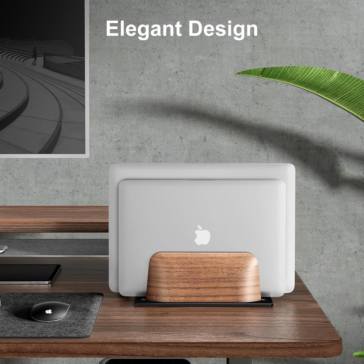 Vertical Laptop Stand, Wooden