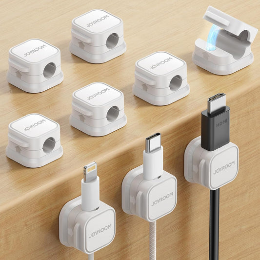 Magnetic Cable Clips [Cable Smooth Adjustable] Cord Holder, 9 Pack