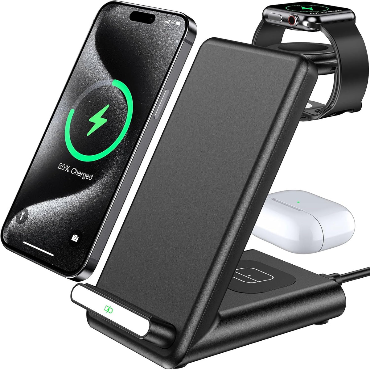 Wireless Charging Station, Black