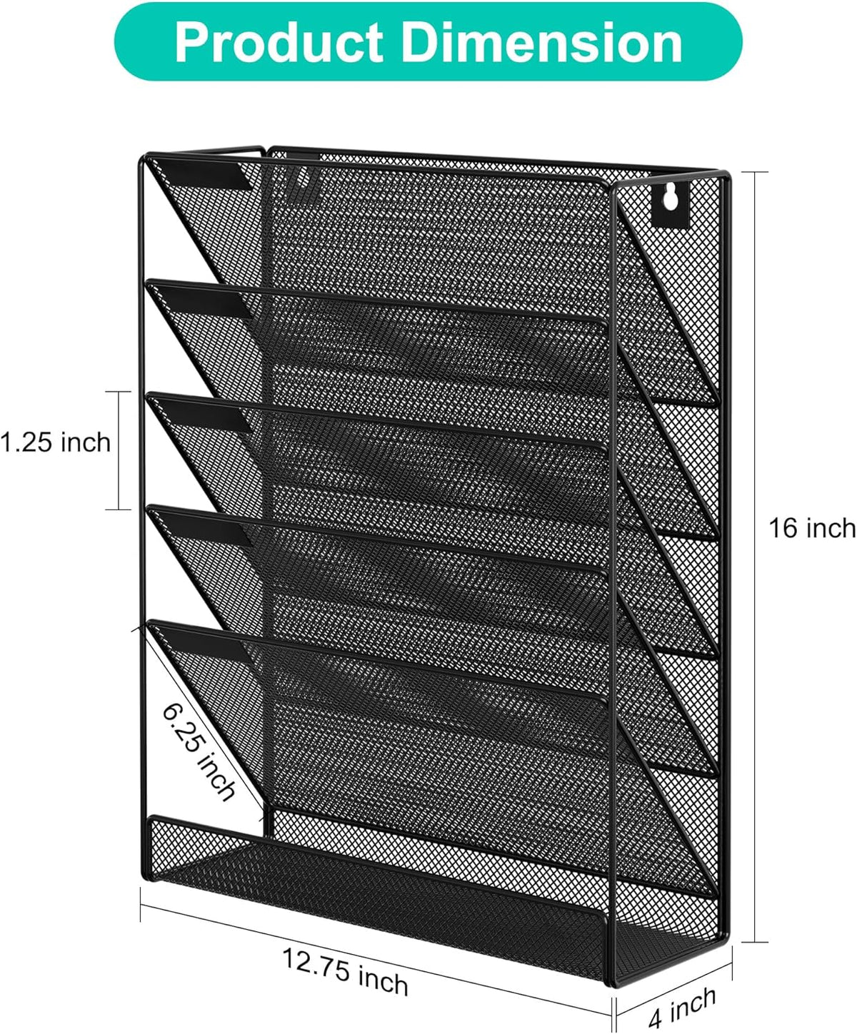 5 Tier Wall File Holder