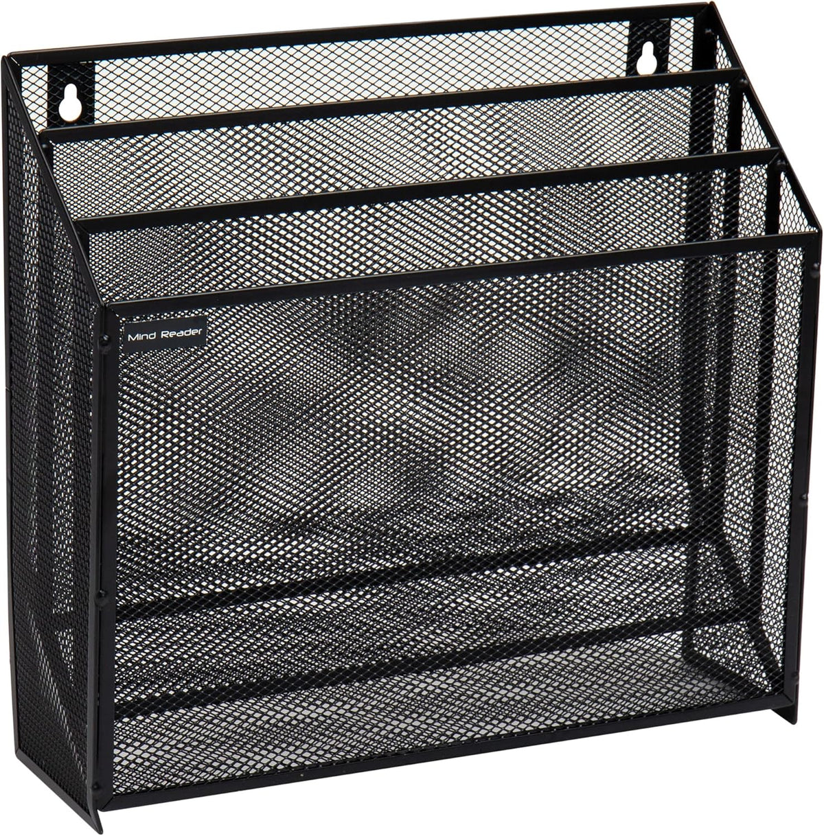 Vertical File Storage, Desktop Organizer, Black, Mesh