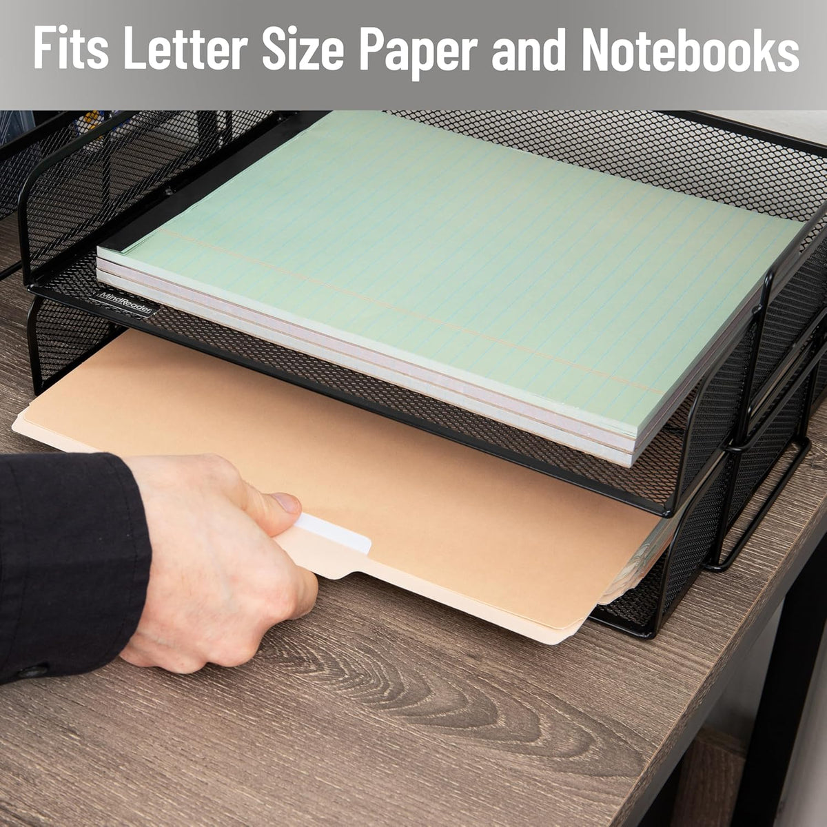 Stackable Paper Tray, Desktop Organizer, 2 Pcs