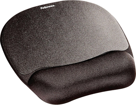 Memory Foam Mouse Pad/Wrist Rest- Black (9176501)