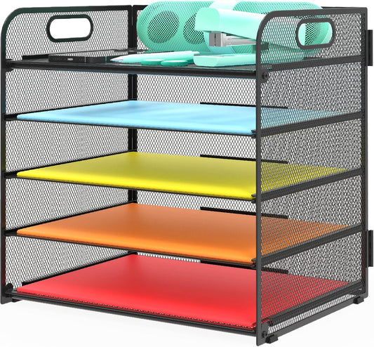Letter Tray Paper Organizer 5-Tier Desk Organizer File Organizer