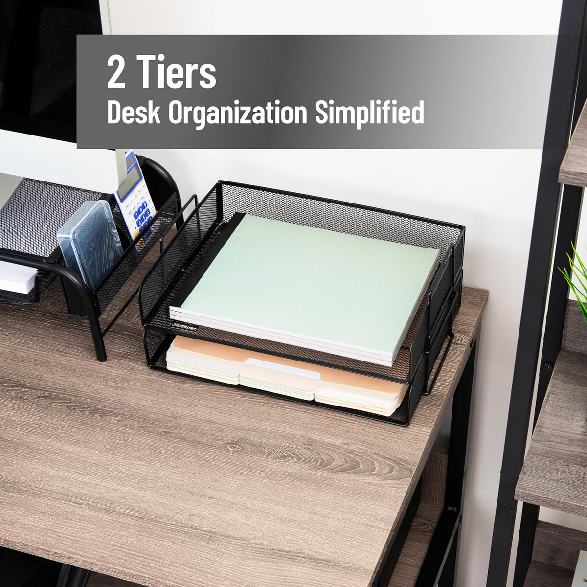 Stackable Paper Tray, Desktop Organizer, 2 Pcs