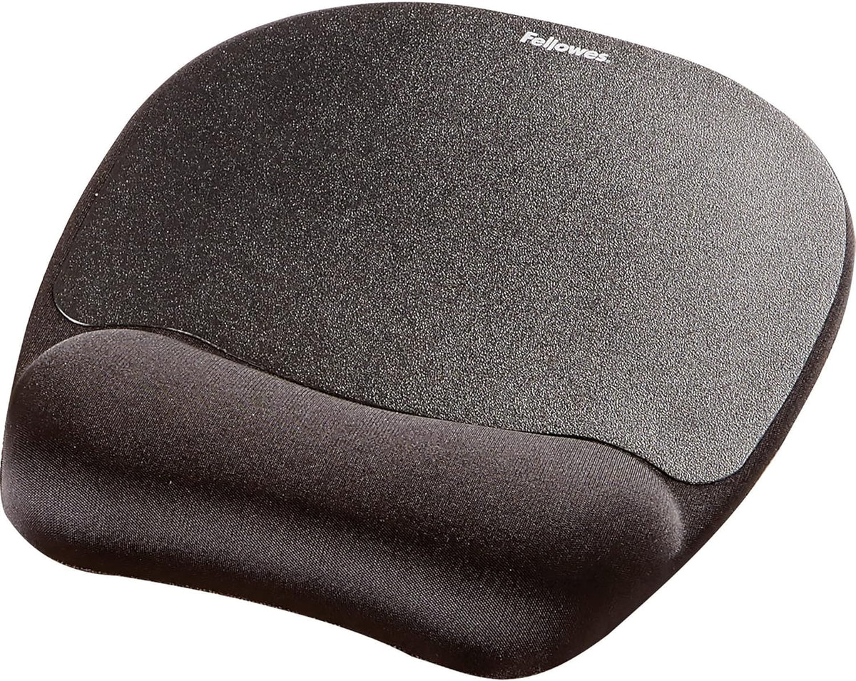 Memory Foam Mouse Pad/Wrist Rest- Black (9176501)