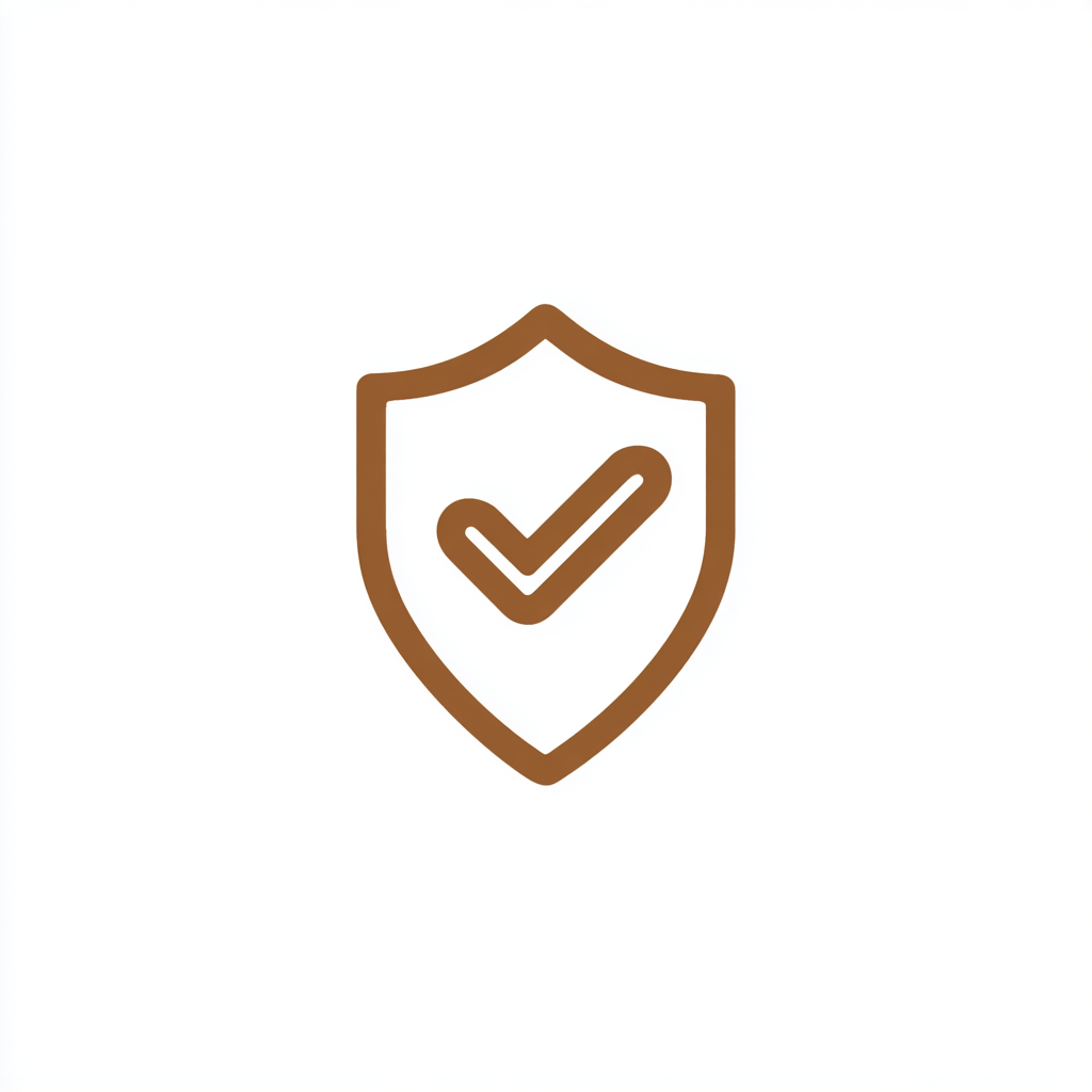 Secure checkout shield icon